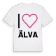 Jag älskar Älva t-shirt stort tryck