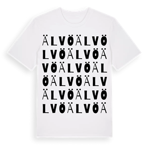 Älvö ordlek t-shirt – ekologisk bomull t-shirt från Pinshirt