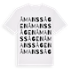 White t-shirt med Åmanssågen ordlek t-shirt