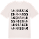 Vintage White t-shirt med Åmanssågen ordlek t-shirt