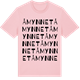 Pink Cotton t-shirt med Åmynnet ordlek t-shirt