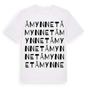 Åmynnet ordlek t-shirt – ekologisk bomull t-shirt från Pinshirt