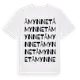 White t-shirt med Åmynnet ordlek t-shirt