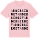 Pink Cotton t-shirt med Anderberget ordlek t-shirt