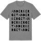 Mid Heather Gray t-shirt med Anderberget ordlek t-shirt