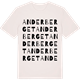 Vintage White t-shirt med Anderberget ordlek t-shirt