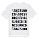 White t-shirt med Ängesudden ordlek t-shirt