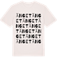 Vintage White t-shirt med Änget ordlek t-shirt