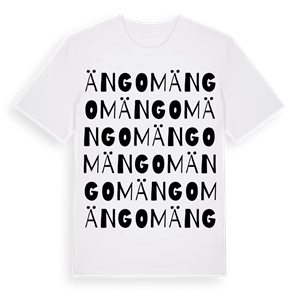 Ängom ordlek t-shirt – ekologisk bomull t-shirt från Pinshirt