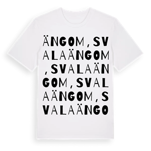 Ängom, Svala ordlek t-shirt – ekologisk bomull t-shirt från Pinshirt