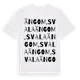 White t-shirt med Ängom, Svala ordlek t-shirt