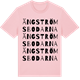 Pink Cotton t-shirt med Ängströmsbodarna ordlek t-shirt