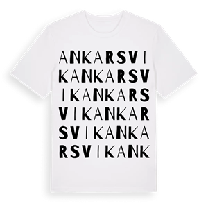 Ankarsvik ordlek t-shirt – ekologisk bomull t-shirt från Pinshirt