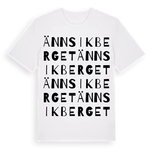 Ännsikberget ordlek t-shirt – ekologisk bomull t-shirt från Pinshirt