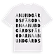 White t-shirt med Anundgårdsfäbodarna ordlek t-shirt