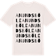 Vintage White t-shirt med Anundsböle ordlek t-shirt