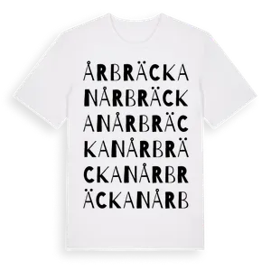 Årbräckan ordlek t-shirt – ekologisk bomull t-shirt från Pinshirt