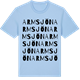 Blue Soul t-shirt med Armsjön ordlek t-shirt