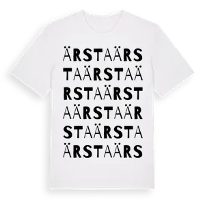 Ärsta ordlek t-shirt – ekologisk bomull t-shirt från Pinshirt