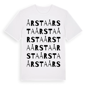Årsta ordlek t-shirt – ekologisk bomull t-shirt från Pinshirt