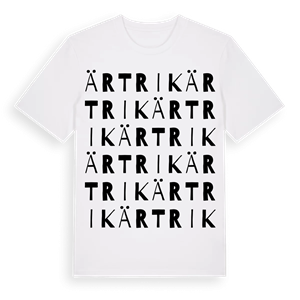 Ärtrik ordlek t-shirt – ekologisk bomull t-shirt från Pinshirt