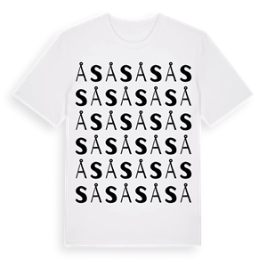 Ås ordlek t-shirt – ekologisk bomull t-shirt från Pinshirt
