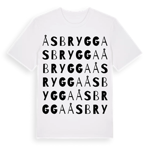 Ås brygga ordlek t-shirt – ekologisk bomull t-shirt från Pinshirt