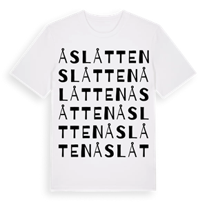 Åslåtten ordlek t-shirt – ekologisk bomull t-shirt från Pinshirt