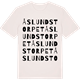 Vintage White t-shirt med Åslundstorpet ordlek t-shirt