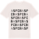 Vintage White t-shirt med Aspen ordlek t-shirt
