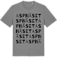Mid Heather Gray t-shirt med Aspnäset ordlek t-shirt