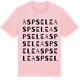 Pink Cotton t-shirt med Aspsele ordlek t-shirt