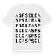 White t-shirt med Aspsele ordlek t-shirt
