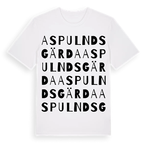 Aspulnds gärda ordlek t-shirt – ekologisk bomull t-shirt från Pinshirt