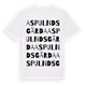 Aspulnds gärda ordlek t-shirt