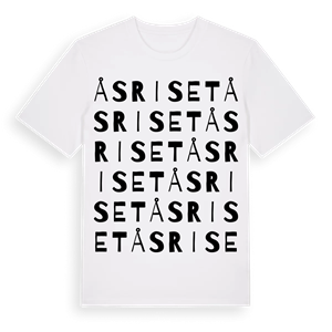 Åsriset ordlek t-shirt – ekologisk bomull t-shirt från Pinshirt