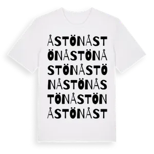 Åstön ordlek t-shirt – ekologisk bomull t-shirt från Pinshirt