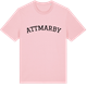 Pink Cotton t-shirt med Attmarby böjd t-shirt