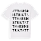 Attmars distrikt ordlek t-shirt