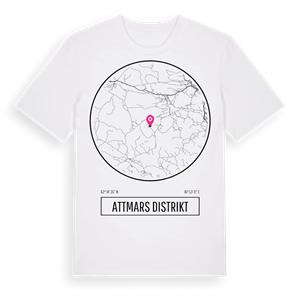 Attmars distrikt t-shirt – ekologisk bomull t-shirt från Pinshirt