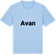 Blue Soul t-shirt med Avan fetstil t-shirt