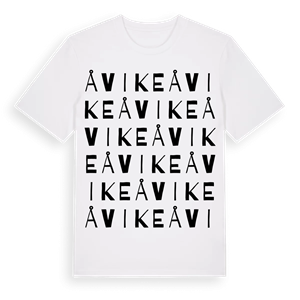 Åvike ordlek t-shirt – ekologisk bomull t-shirt från Pinshirt