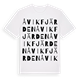 White t-shirt med Åvikfjärden ordlek t-shirt