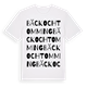Bäck och Tomming ordlek t-shirt