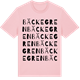 Pink Cotton t-shirt med Bäckegren ordlek t-shirt