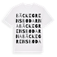 White t-shirt med Bäckegrensbodarna ordlek t-shirt