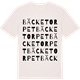 Vintage White t-shirt med Bäcketorpet ordlek t-shirt