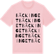 Pink Cotton t-shirt med Bäckinget ordlek t-shirt