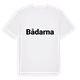 White t-shirt med Bådarna fetstil t-shirt