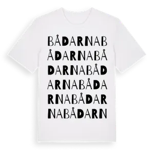 Bådarna ordlek t-shirt – ekologisk bomull t-shirt från Pinshirt